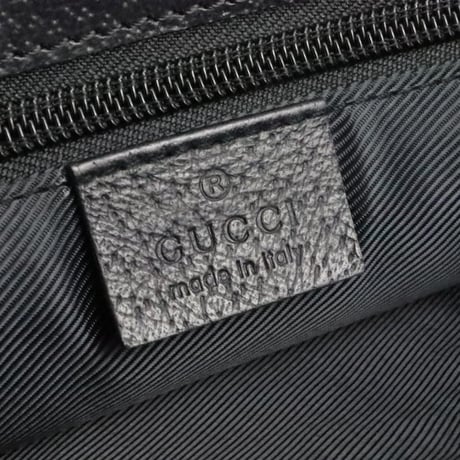 Gucci GG Canvas Leather Shoulder Bag Black #31948