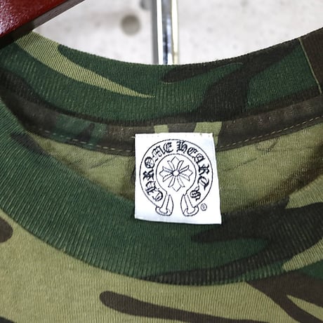 Chrome Hearts Vintage CH Cross Embroidery Camo Pocket T-Shirt #31765