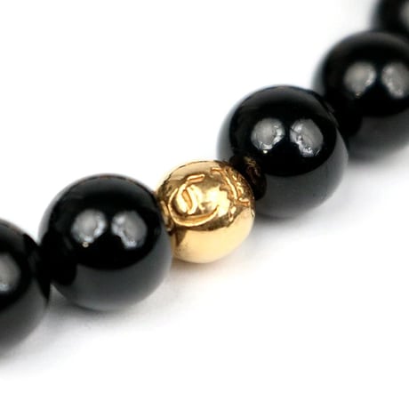 Chrome Hearts 22K CH Plus 8mm Beaded Bracelet #104900