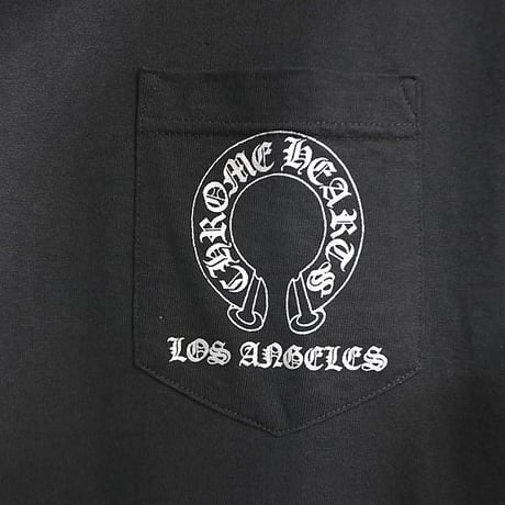 Chrome Hearts Vintage LA Limited Edition T-Bar Horseshoe Design Long-Sleeve T-Shirt #103954