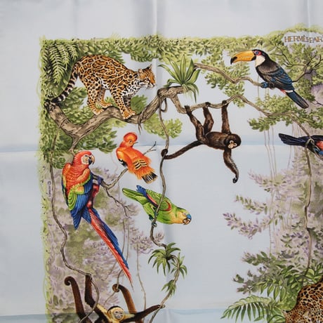 HERMES Carre 90 Silk 100% Scarf Stole "EQUATEUR" #76500