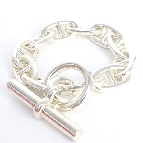 HERMES Chaine d'Ancre TGM Bracelet Sterling Silver 925 #20204