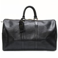 Louis Vuitton Keepall 45 Boston Bag Epi Leather Black M59152 #75723