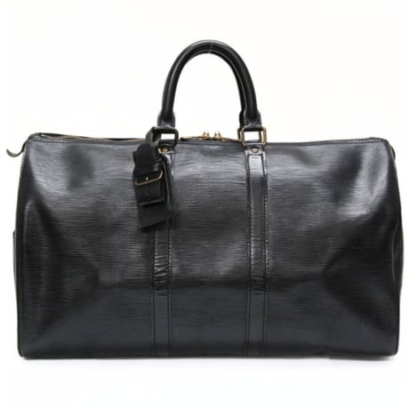 Louis Vuitton Keepall 45 Boston Bag Epi Leather Black M59152 #75723