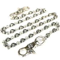 【2,399,900】 Chrome Hearts Extra Long #1 Crossball Wallet Chain with 2 Clips #104947