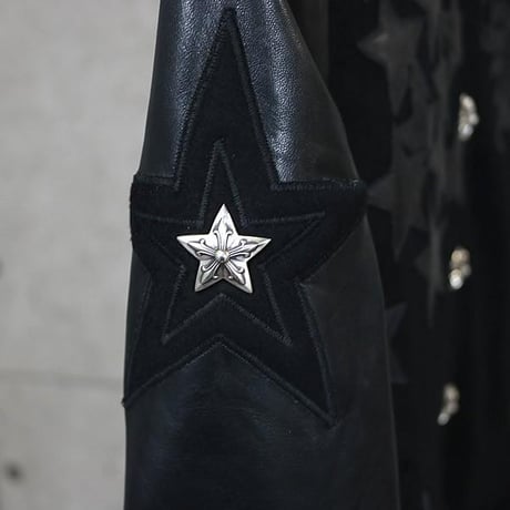 Chrome Hearts Women's Star Patch Letterman Jacket #30989