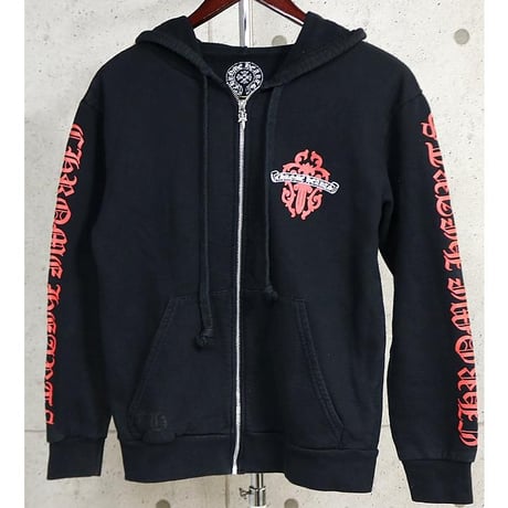 Chrome Hearts Vine Dagger Sleeve Logo Zip-Up Hoodie #104761