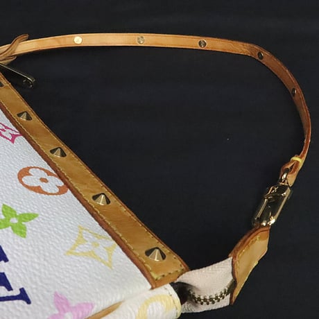 Louis Vuitton x Murakami Pochette Accessory Pouch Monogram Multicolor White M92649 #19895