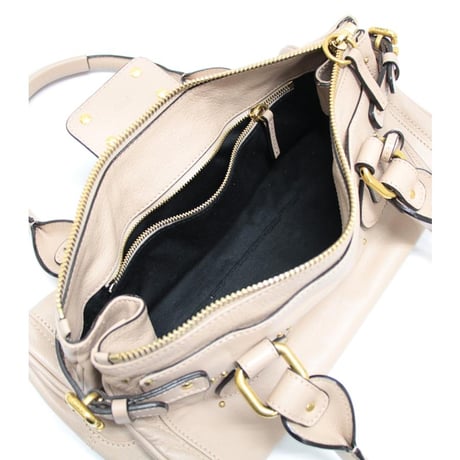 Chloe New Design Paddington Handbag Leather Pink Beige #76700