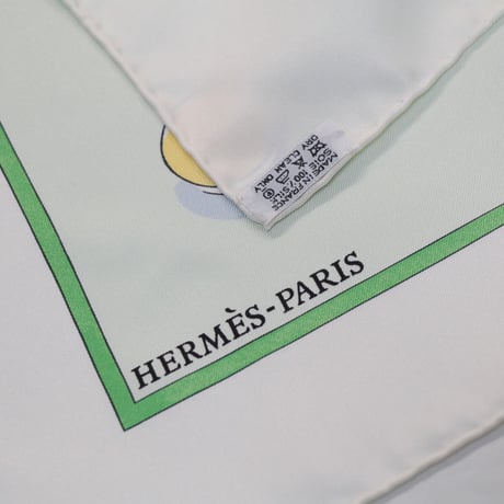HERMES Carre 90 Silk 100% Scarf Stole "LE JEU DES PETITS BONHEURS" #76487