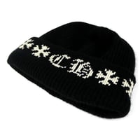 CHROME HEARTS Beanie Big Daddy Cashmere Black #32213