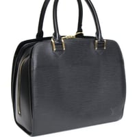 Louis Vuitton Pont Neuf Handbag Epi Leather Black M52052 #76625