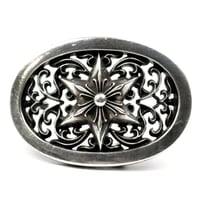 Chrome Hearts Old Classic Oval Star Belt Buckle #31878