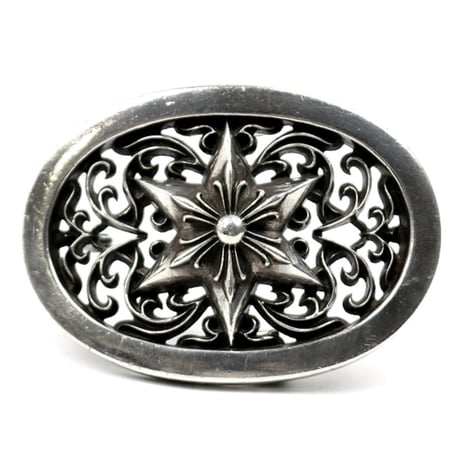 Chrome Hearts Old Classic Oval Star Belt Buckle #31878