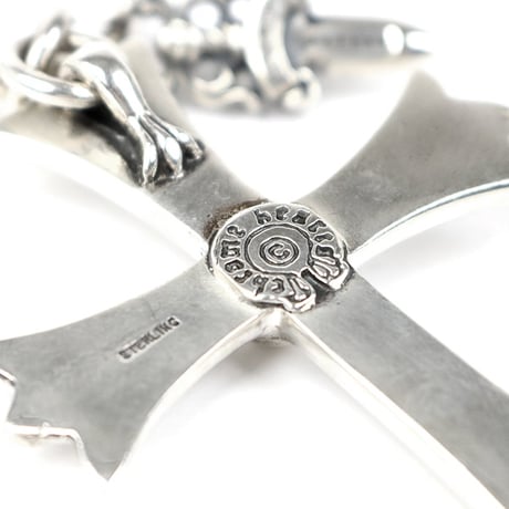 Chrome Hearts Large Cross Split Dagger Keyring #31558