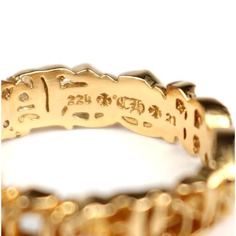 Chrome Hearts 22K 【CHROME】 Band Small Ring #103792