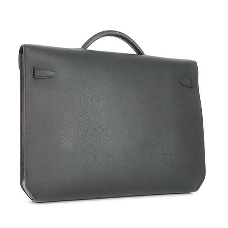 HERMES Kelly depeches 36 Briefcase Swift Leather Black #20166