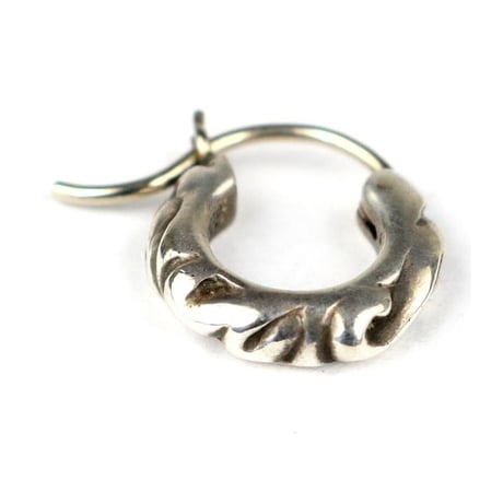CHROME HEARTS Tiny Scroll Hoop Earring #104930