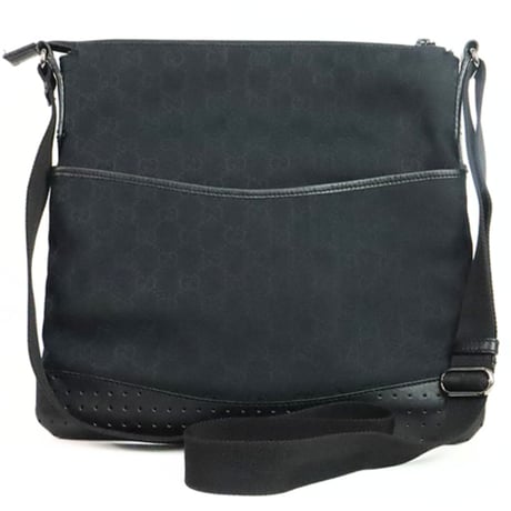 Gucci GG Canvas Shoulder Bag Leather 145857 #31949