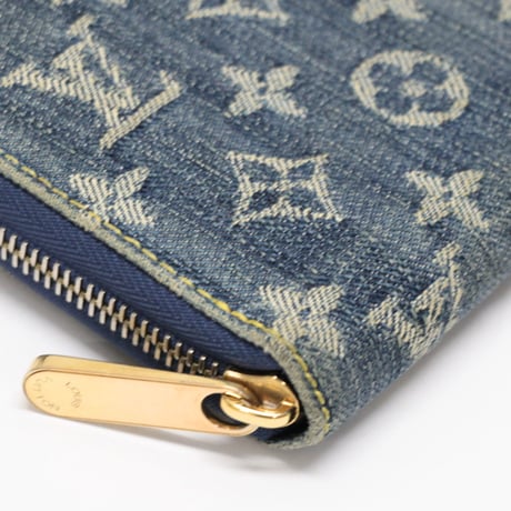 Louis Vuitton Zippy Wallet Monogram Denim M95341 #76336