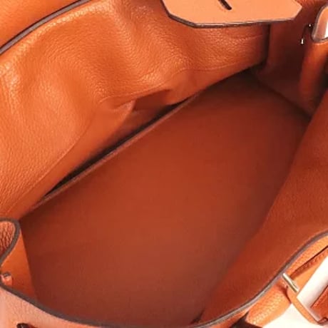 HERMES JPG Shoulder Birkin 42 Shoulder Bag Taurillon Clemence Leather Orange ＃20257