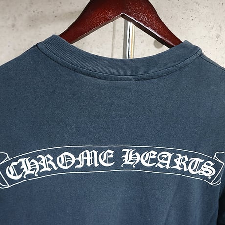 Chrome Hearts Vintage Neck Logo Scroll Label T-Shirt #31831