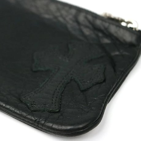 Chrome Hearts Leather Change Purse with Cross #104908