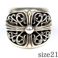 Chrome Hearts Classic Oval Cross Ring #32172