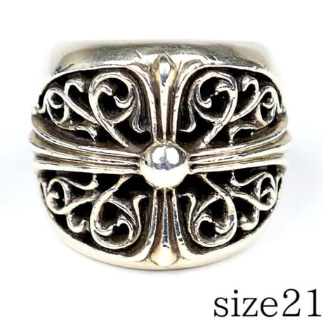 Chrome Hearts Classic Oval Cross Ring #32172