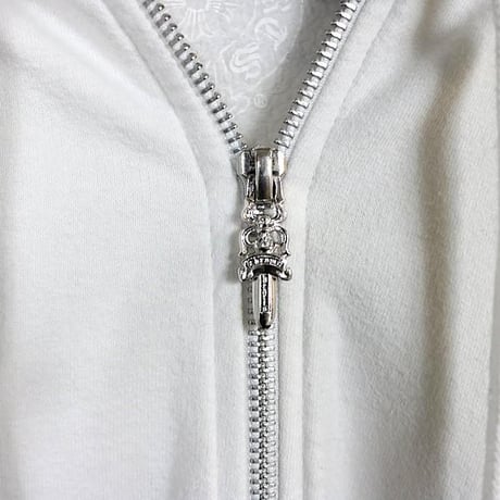 Chrome Hearts Horseshoe Floral Cross Sleeve Zip Up Hoodie #103729