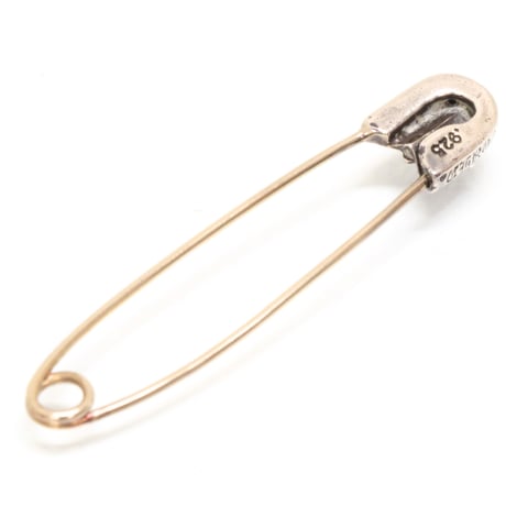 Chrome Hearts Safety Pin Large 1P Diamond Pendant #31894