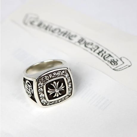 Chrome Hearts Large Champion Ring Pave Diamonds #103805