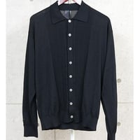 Chrome Hearts Brand New Cemetery Leather Patch Cashmere Cardigan with Cross Buttons #104211