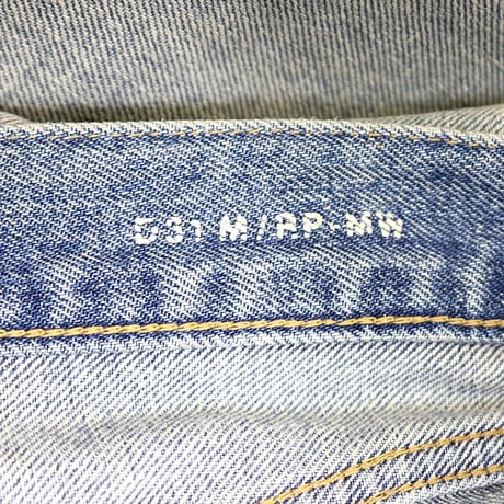 Saint Laurent Paris 22SS Anthony Vaccarello Era D31 RP-MW Denim Pants #31840