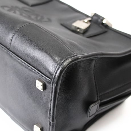 LOEWE Old Model Amazona 28 Handbag Leather Black #76377