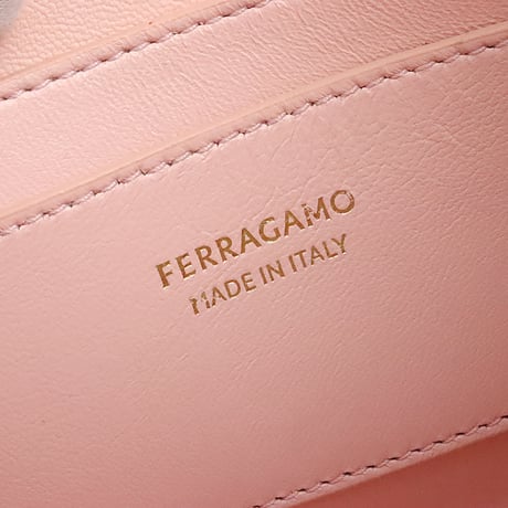 Salvatore Ferragamo XS Hug Handbag Bag Leather Bordeaux Pink #19751