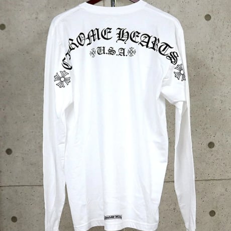 Chrome Hearts Brand-New Arch Logo Print Long Sleeve T-Shirt #104914