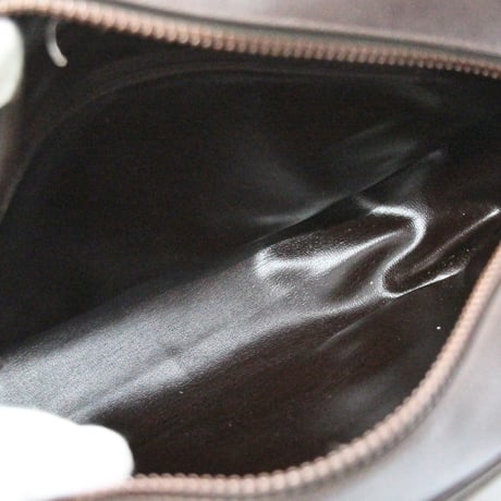 CELINE Vintage Shoulder Bag Triomphe Suede Brown #75266
