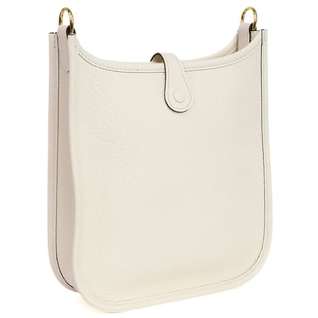HERMES Evelyne TPM Shoulder Bag Taurillon Clemence Leather Nata #19868
