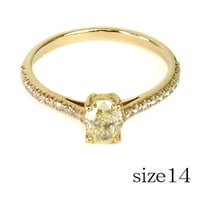 TIFFANY＆CO.  Oval Yellow Diamond Ring 18K Yellow Gold Yellow Diamond #20064