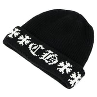 CHROME HEARTS Beanie Big Daddy Cashmere Black #103748