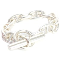 HERMES Chaine d'Ancre TGM Bracelet Sterling Silver 925 #20204