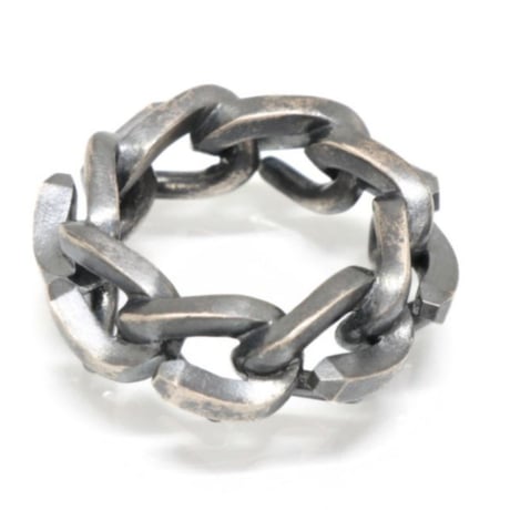 TIFFANY＆Co. Forge Link Ring Sterling Silver 925 #75659
