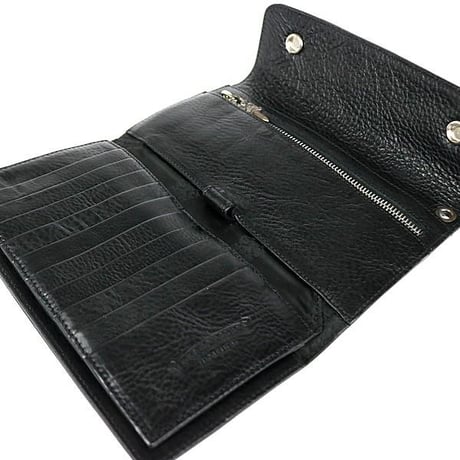 Chrome Hearts Brand-New Cross Button Wave Wallet #30858