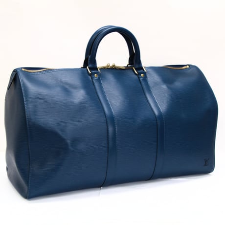 Louis Vuitton Keepall 50 Boston Bag Epi Leather Toledo Blue M42965 #75079
