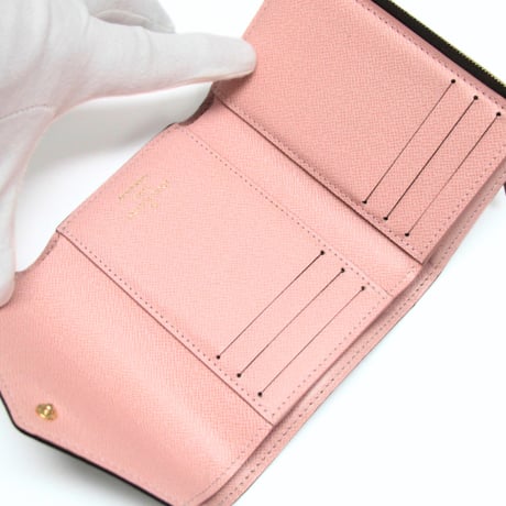 Louis Vuitton Victorine Wallet Monogram Canvas Rose Ballerine M62360 #75677