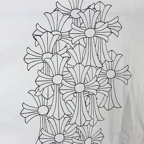 Chrome Hearts Old Back Cemetery Cross Logo T-Shirt #31642