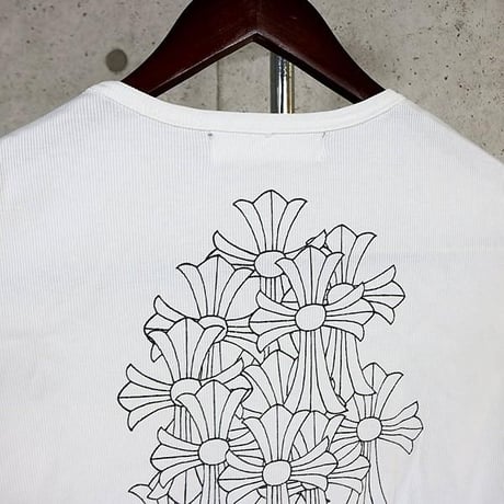 Chrome Hearts Old Back Cemetery Cross Logo T-Shirt #31642
