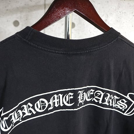 Chrome Hearts Vintage Horseshoe Scroll Label Pocket T-Shirt #31826