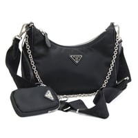 PRADA Re-Edition Shoulder Bag Nylon Black #76213